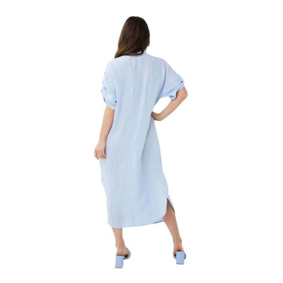 *ESQUALO Long Midi Length Linen Shirt Dress New size 2XL - Picture 3 of 14